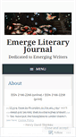 Mobile Screenshot of emergeliteraryjournal.com