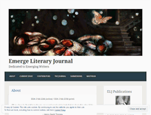 Tablet Screenshot of emergeliteraryjournal.com